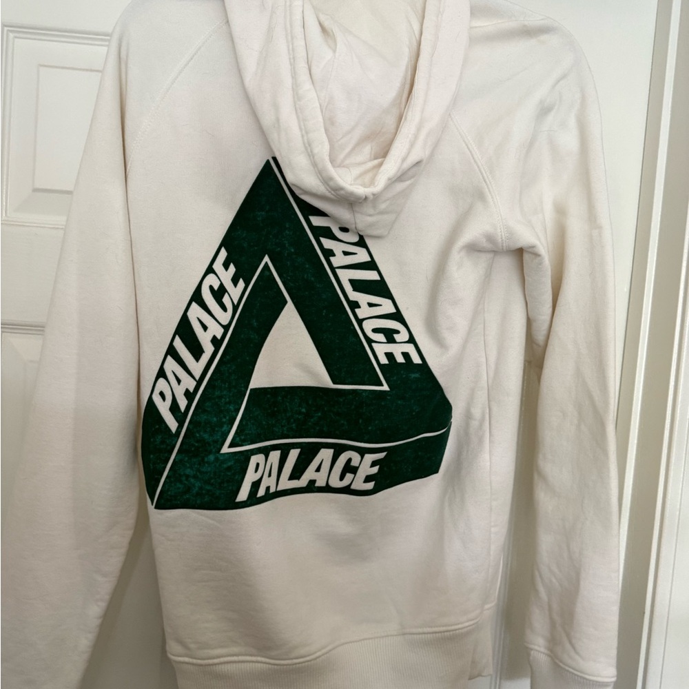 PALACE White and Dark Green Men's Hoodie